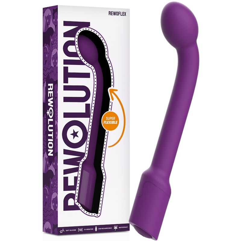 REWOLUTION - REWOFLEX VIBRADOR ESTIMULADOR FLEXÍVEL DE PONTO G - Sexshoptuga 