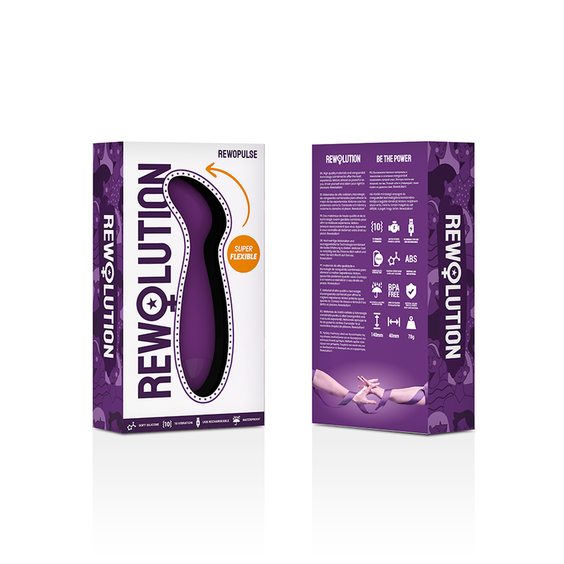 REWOLUTION - REWOPULSE VIBRADOR FLEXÍVEL ESTIMULADOR DE PONTO G - Sexshoptuga  Sexshoptuga 