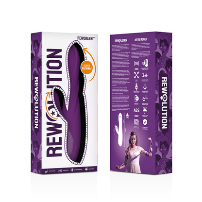 REWOLUTION - VIBRADOR FLEXÍVEL REWORABBIT COM COELHO - Sexshoptuga 