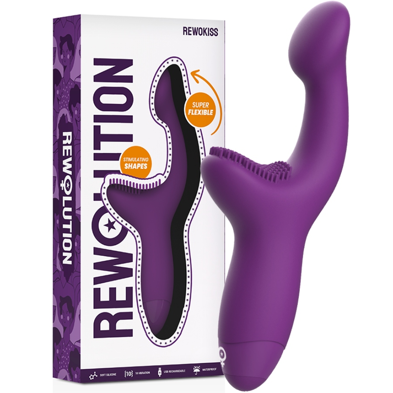 REWOLUTION - REWOKISS VIBRADOR PONTO PARA ESTIMULADOR - Sexshoptuga 