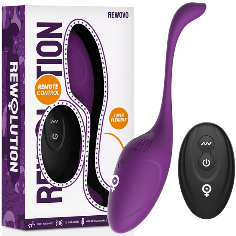 REWOLUTION - CONTROLE REMOTO DO VIBRADOR DE OVO REWOVO - Sexshoptuga 