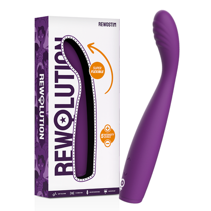 REWOLUTION - VIBRADOR FLEXÍVEL REWOSTIM - Sexshoptuga 