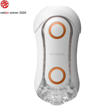 TENGA - FLIP ORB STRONG CRASH MASTURBATOR BRANCO E LARANJA - Sexshoptuga 