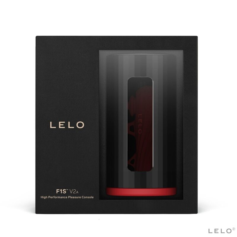 LELO - MASTURBADOR F1S V2 COM TECNOLOGIA SDK VERMELHO - PRETO - Sexshoptuga  Sexshoptuga 