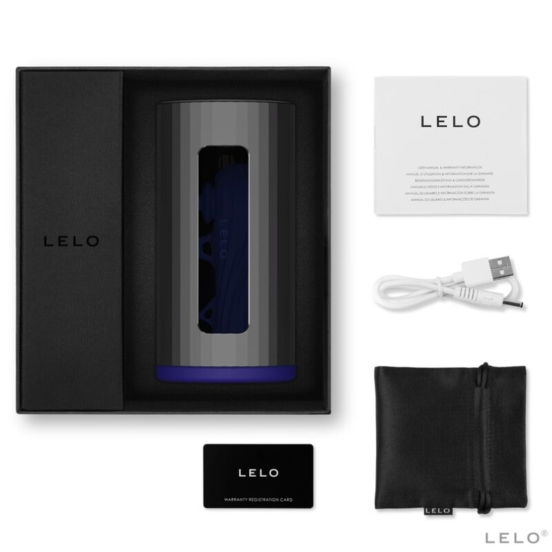 LELO - MASTURBADOR F1S V2 COM TECNOLOGIA SDK AZUL E METAL - Sexshoptuga  Sexshoptuga 