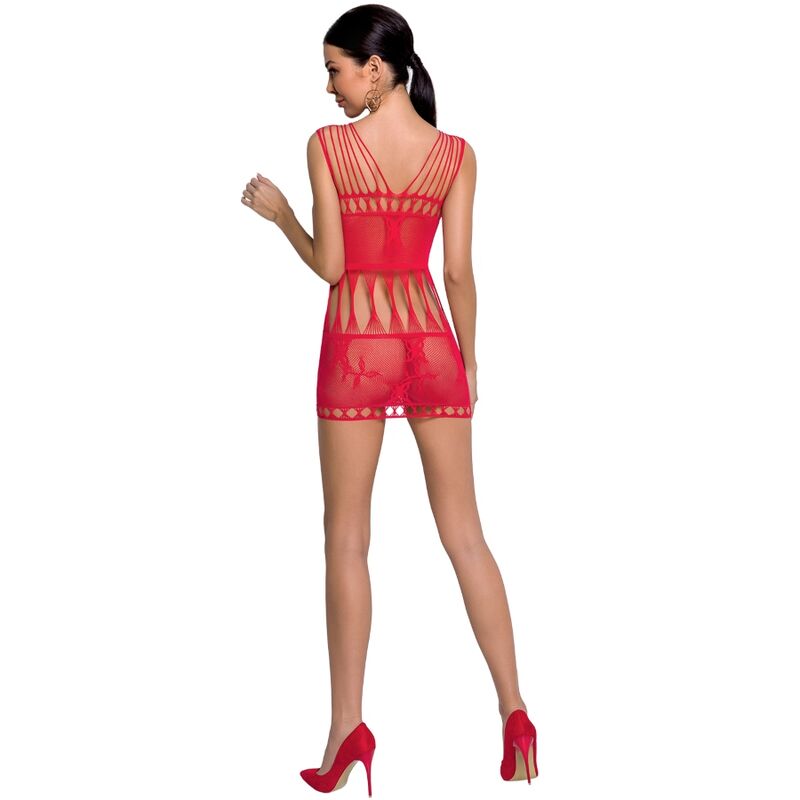 PASSION - WOMAN BS090 BODYSTOCKING ROJO TALLA UNICA - Sexshoptuga  Sexshoptuga 