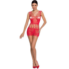 PASSION - WOMAN BS090 BODYSTOCKING ROJO TALLA UNICA - Sexshoptuga 