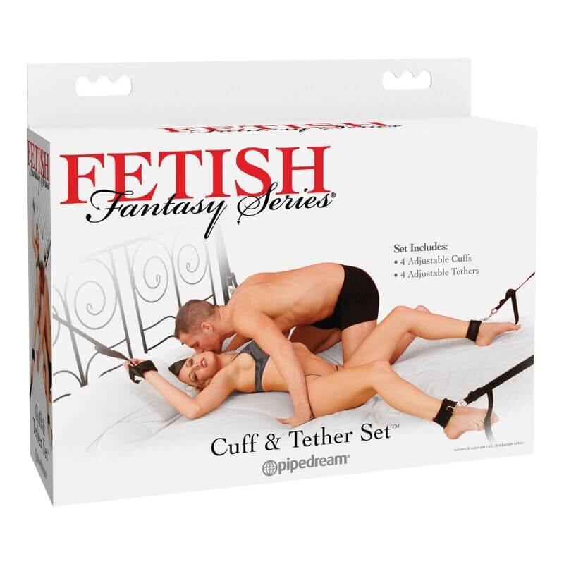 CONJUNTO DE PUNHO E TETHER FETISH FANTASY - Sexshoptuga 