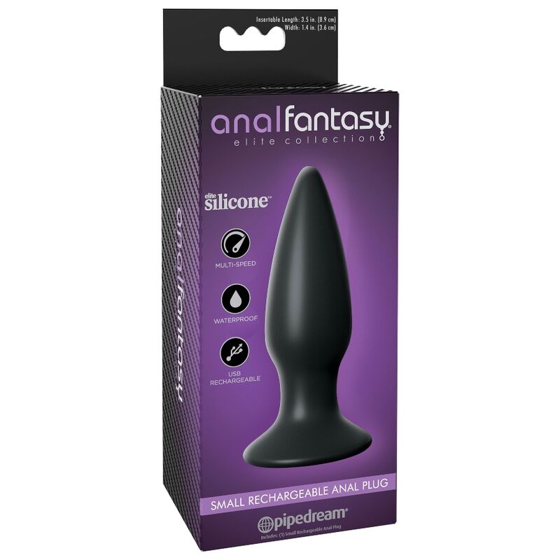 ANAL FANTASY ELITE COLLECTION - PEQUENO PLUG ANAL RECARREGVEL - Sexshoptuga  Sexshoptuga 