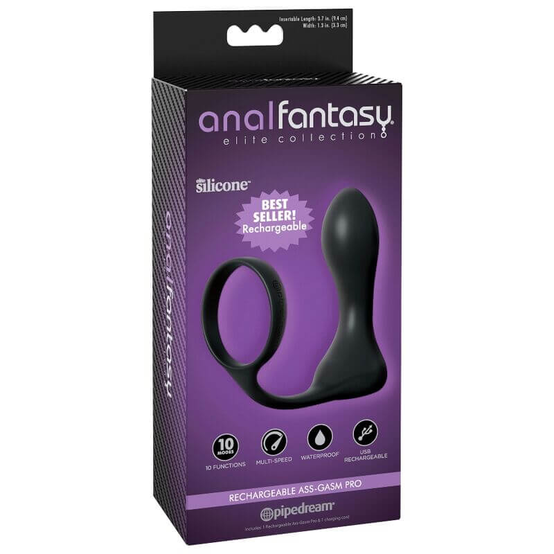 ANAL FANTASY ELITE COLLECTION - RECARREGÁVEL ASS-GASM PRO - Sexshoptuga  Sexshoptuga 