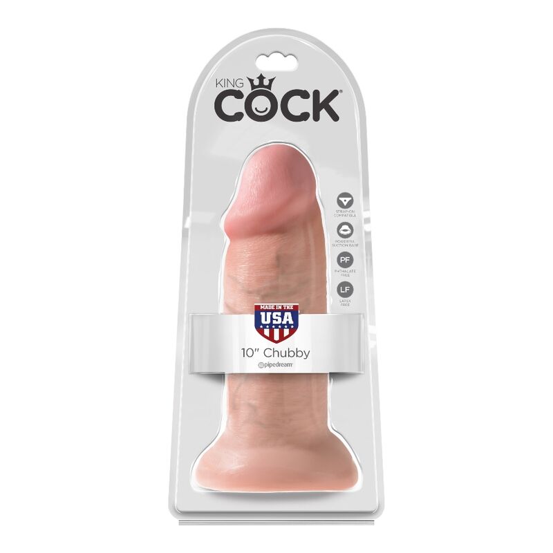 KING COCK - DILDO REALÍSTICO CHUBBY 25.4 CM - Sexshoptuga 