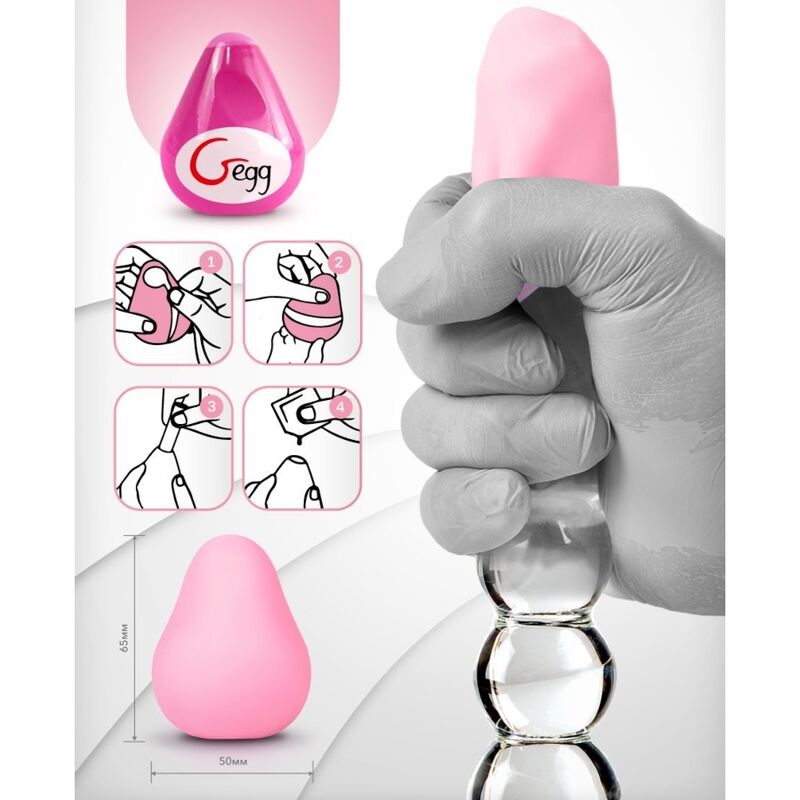 G-VIBE - MASTURBADOR TEXTURADO REUTILIZVEL OVO ROSA - Sexshoptuga 