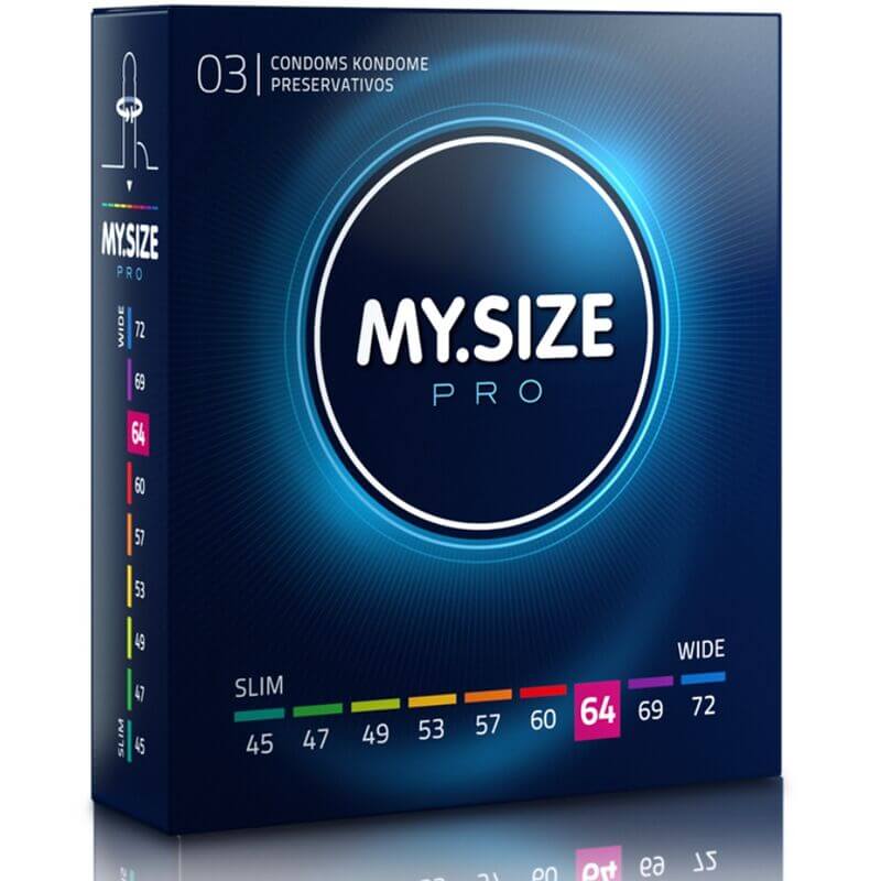 MY SIZE - PRO PRESERVATIVOS 64 MM 3 UNIDADES - Sexshoptuga  Sexshoptuga 