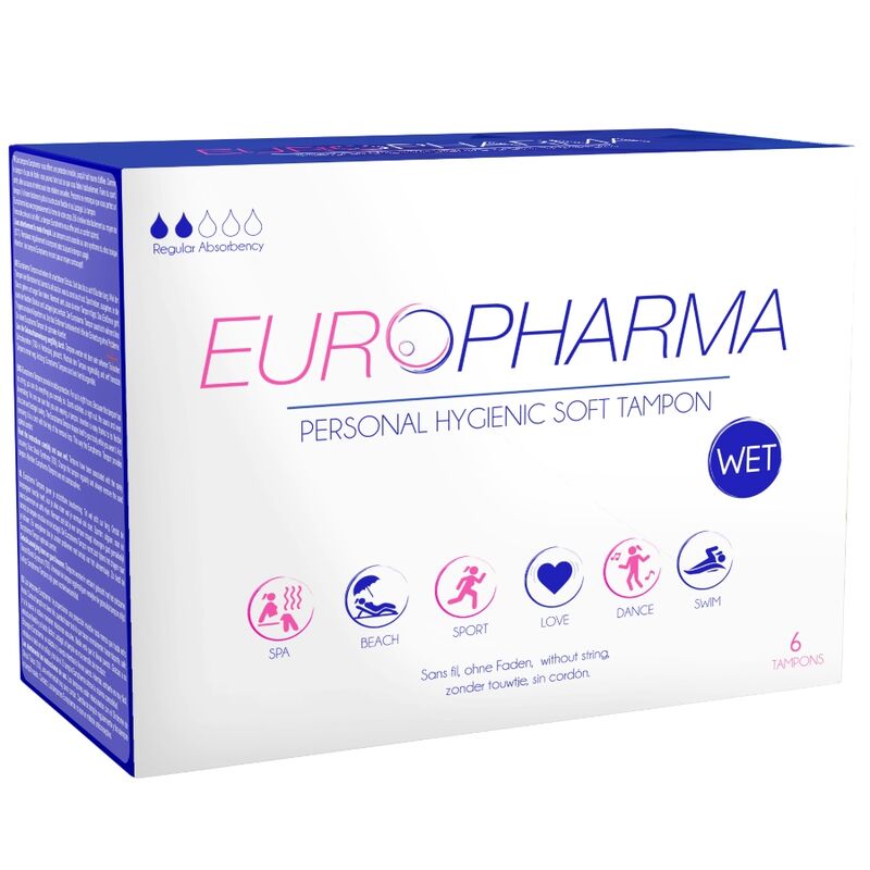 EUROPHARMA - TAMPÕES DE AÇÃO 6 UNIDADES - Sexshoptuga  Sexshoptuga 