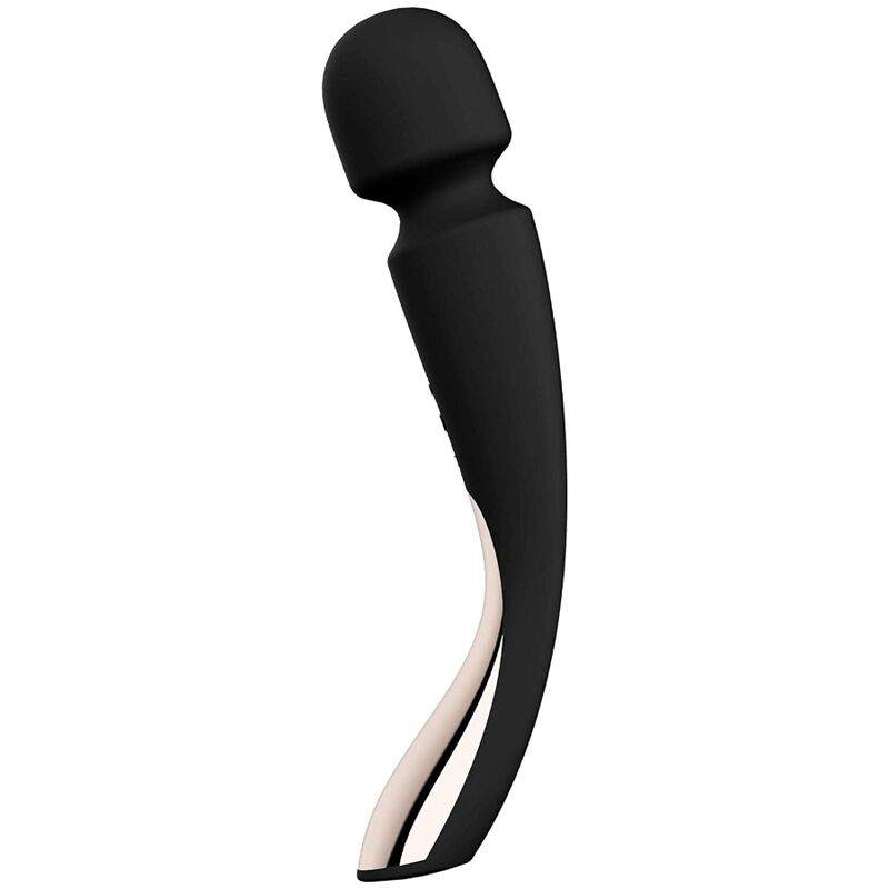 LELO - SMART MEDIUM WAND 2 MASSAGER PRETO - Sexshoptuga 