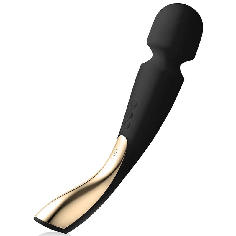 LELO - SMART MEDIUM WAND 2 MASSAGER PRETO - Sexshoptuga  Sexshoptuga 