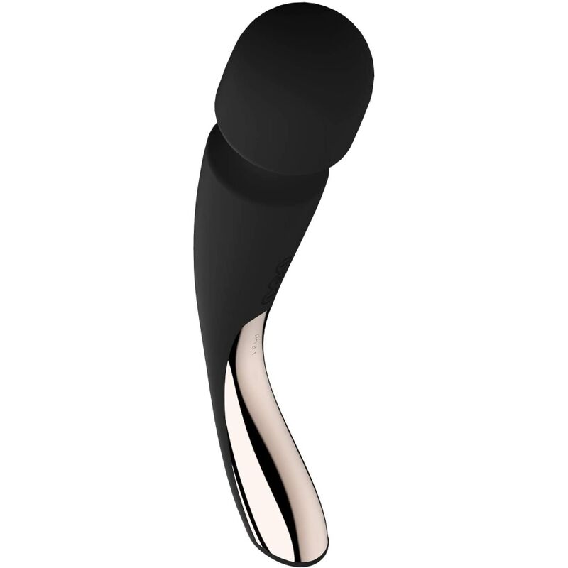 LELO - SMART MEDIUM WAND 2 MASSAGER PRETO - Sexshoptuga  Sexshoptuga 