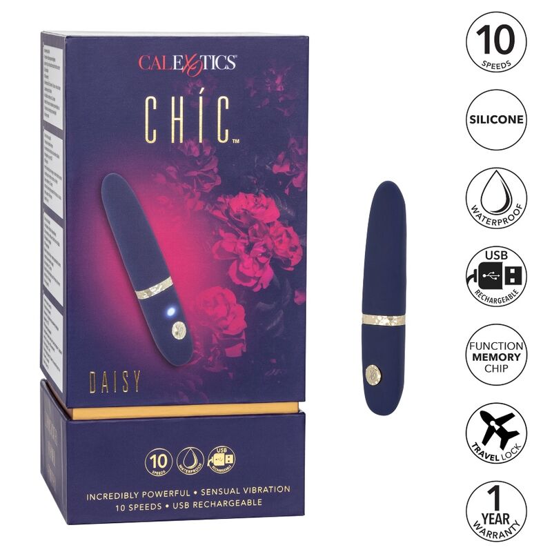 CALEXOTICS - CHIC DAISY MINI MASSAGEIRO - Sexshoptuga  Sexshoptuga 