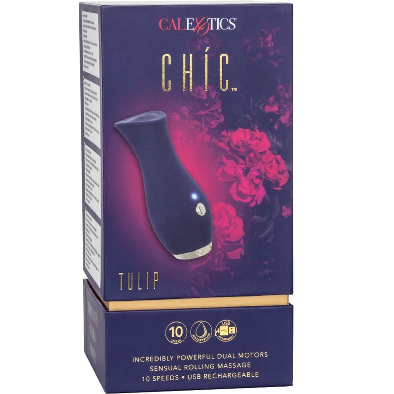 CALEXOTICS - MASAJEADOR DE TULIPA CHIC AZUL - Sexshoptuga  Sexshoptuga 