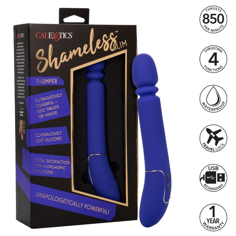 CALEXOTICS - SHAMELESS SLIM THUMPER AZUL - Sexshoptuga  Sexshoptuga 