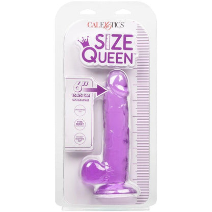 CALEXOTICS - DILDO QUEEN TAMANHO ROXO 15.3 CM - Sexshoptuga 