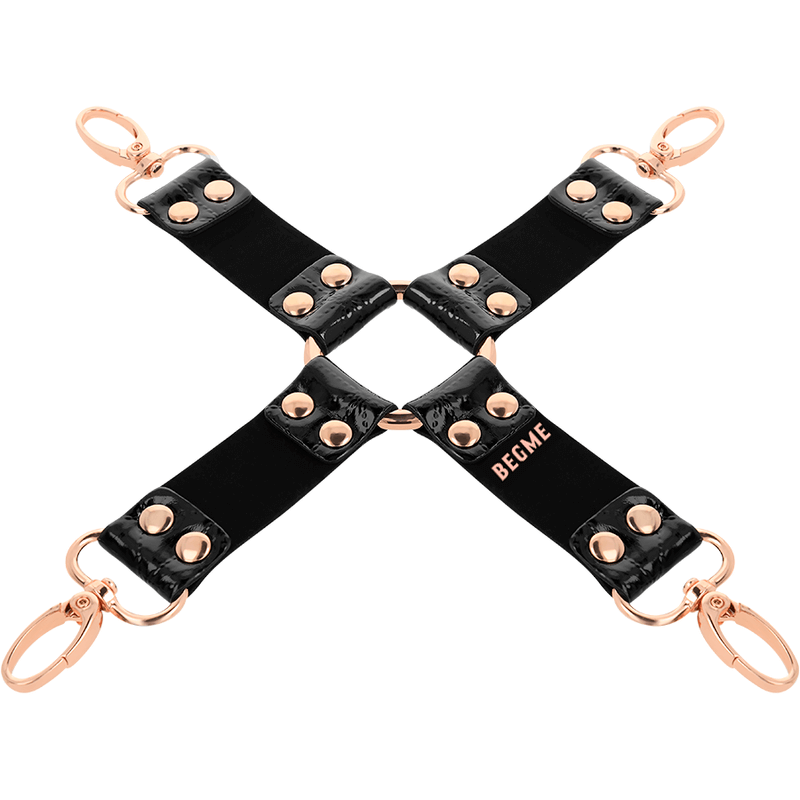 BEGME - BLACK EDITION HOG TIE DE COURO VEGANO - Sexshoptuga  Sexshoptuga 