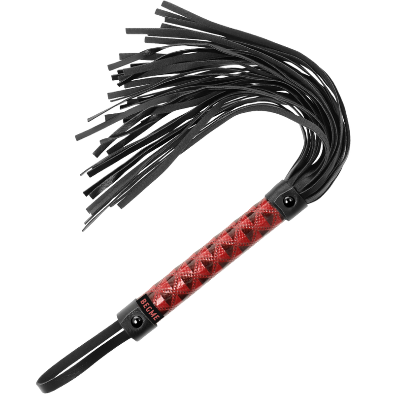 BEGME - FLOGGER DE COURO VEGANO EDIO VERMELHA - Sexshoptuga  Sexshoptuga 