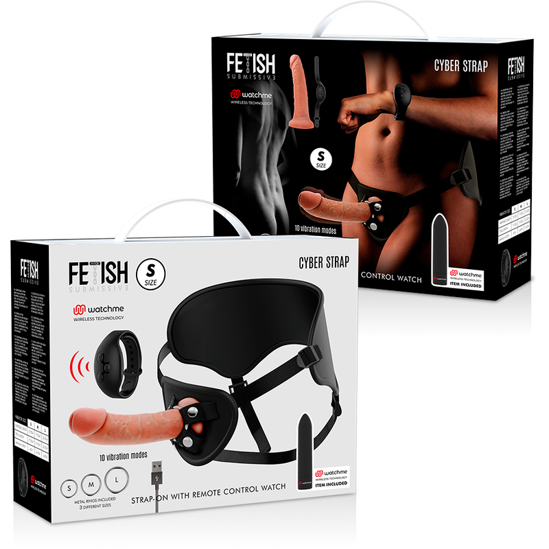 FETISH SUBMISSIVE CYBER STRAP - ARNÊS COM DILDO E BALA CONTROLE REMOTO TECNOLOGIA WATCHME S - Sexshoptuga  Sexshoptuga 