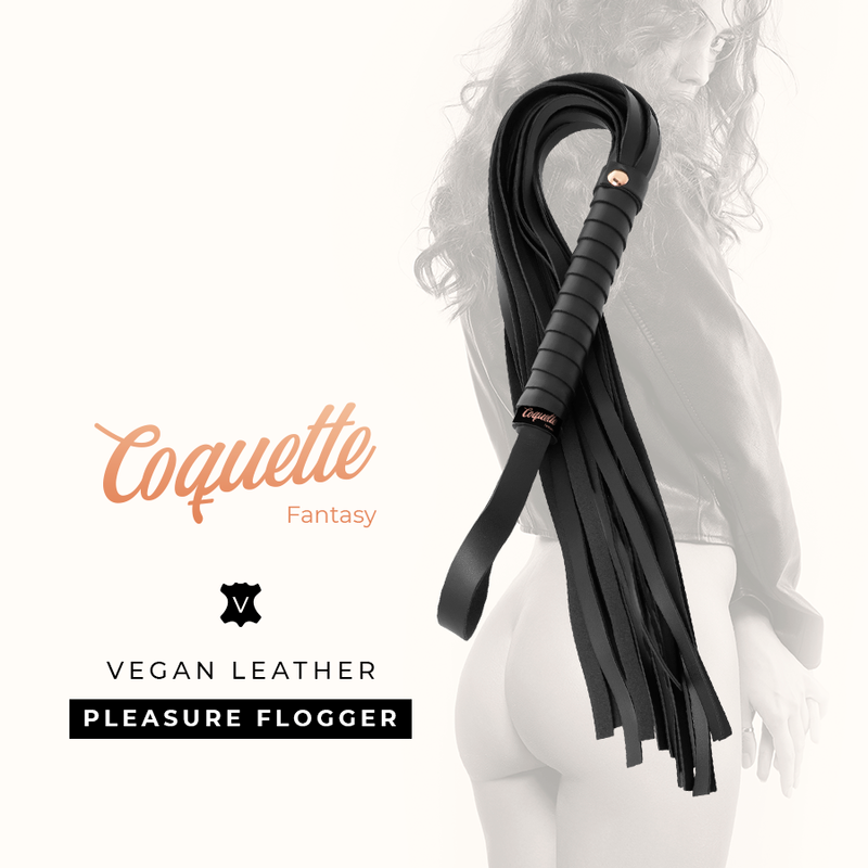 COQUETTE CHIC DESIRE - CHICOTE DE COURO FANTASY VEGAN - Sexshoptuga  Sexshoptuga 