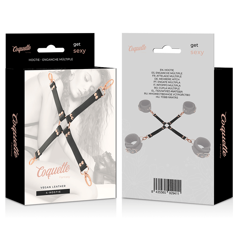 COQUETTE CHIC DESIRE - FANTASY HOG TIE COURO VEGANO - Sexshoptuga  Sexshoptuga 