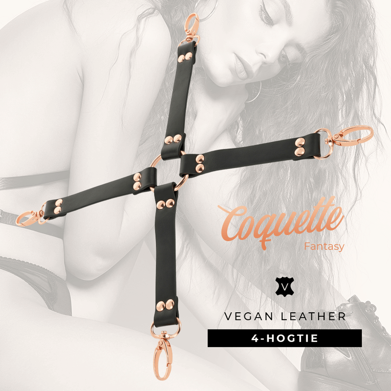 COQUETTE CHIC DESIRE - FANTASY HOG TIE COURO VEGANO - Sexshoptuga  Sexshoptuga 