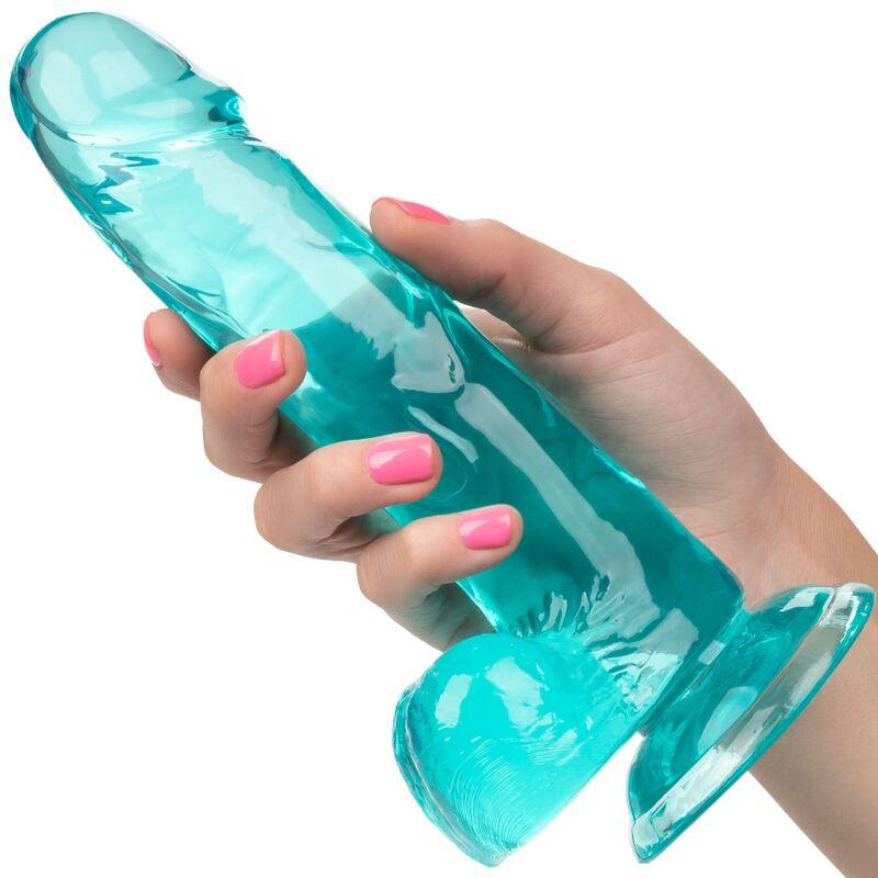 CALEXOTICS - DILDO QUEEN TAMANHO AZUL 15.3 CM - Sexshoptuga 