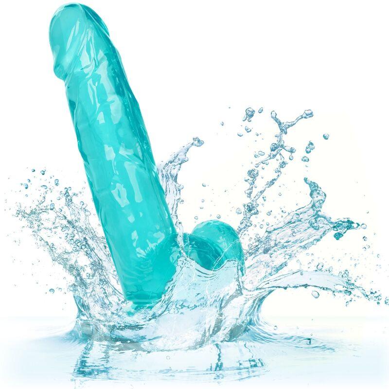 CALEXOTICS - DILDO QUEEN TAMANHO AZUL 15.3 CM - Sexshoptuga 