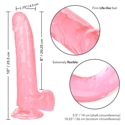 CALEXOTICS - DILDO QUEEN TAMANHO ROSA 20.3 CM - Sexshoptuga 