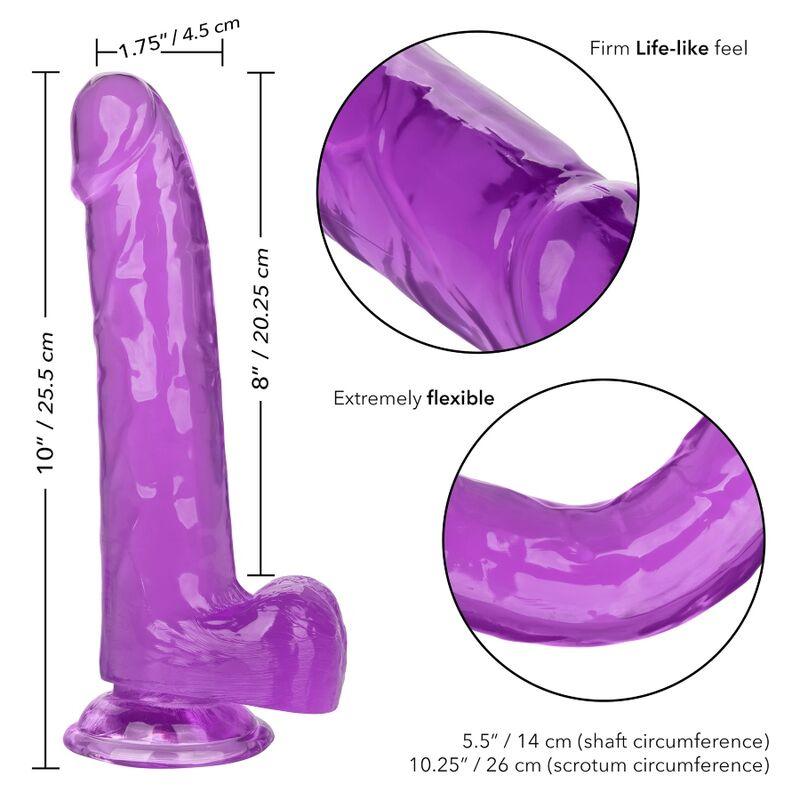 CALEXOTICS - DILDO QUEEN TAMANHO ROXO 20.3 CM - Sexshoptuga 