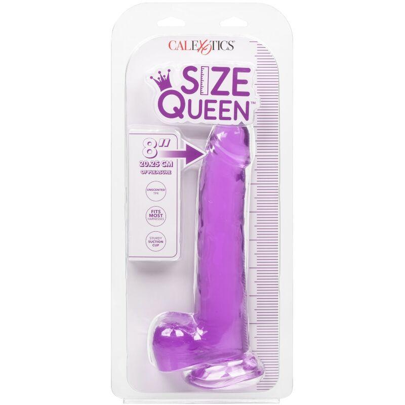 CALEXOTICS - DILDO QUEEN TAMANHO ROXO 20.3 CM - Sexshoptuga 