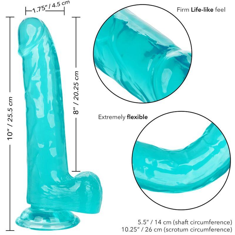 CALEXOTICS - DILDO QUEEN TAMANHO AZUL 20.3 CM - Sexshoptuga 