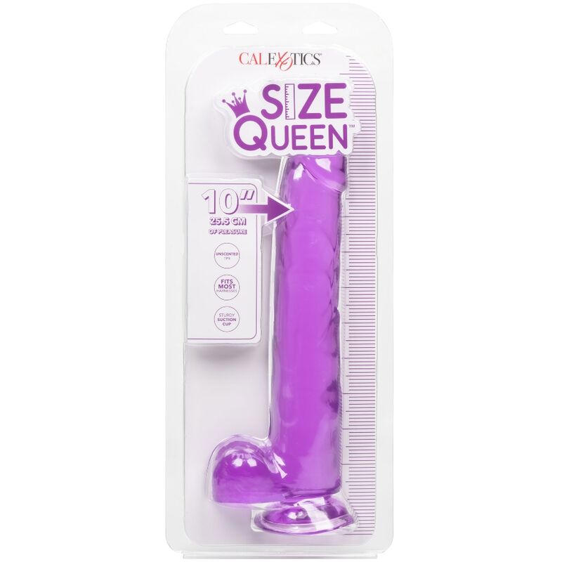 CALEXOTICS - DILDO QUEEN TAMANHO ROXO 25.5 CM - Sexshoptuga 