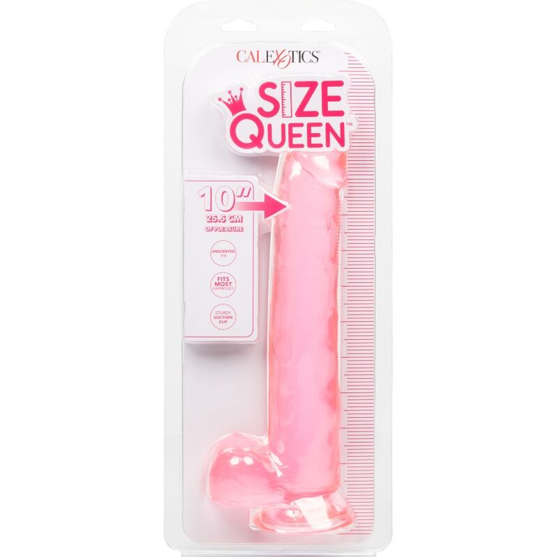 CALEXOTICS - DILDO QUEEN TAMANHO ROSA 25.5 CM - Sexshoptuga 