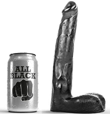 ALL BLACK - DILDO REALÍSTICO 21 CM - Sexshoptuga 