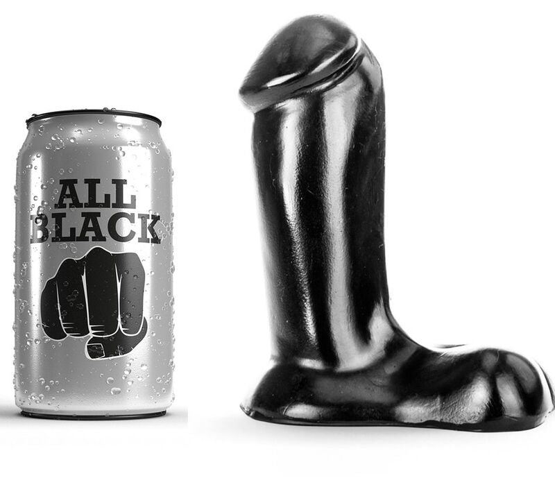 ALL BLACK - DILDO REALÍSTICO 14 CM - Sexshoptuga  Sexshoptuga 