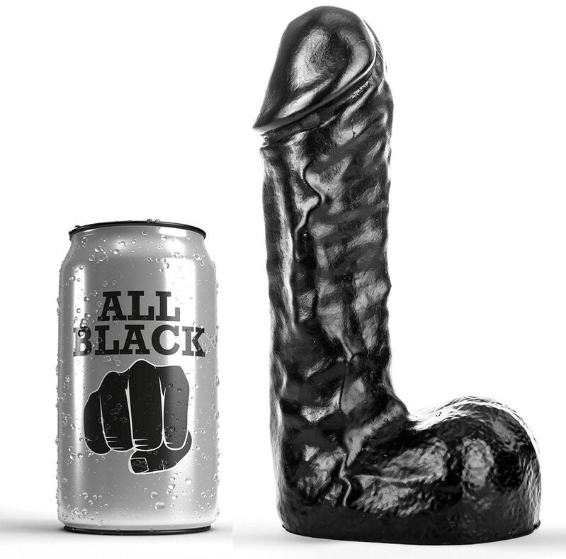 ALL BLACK - DONG 19 CM - Sexshoptuga  Sexshoptuga 