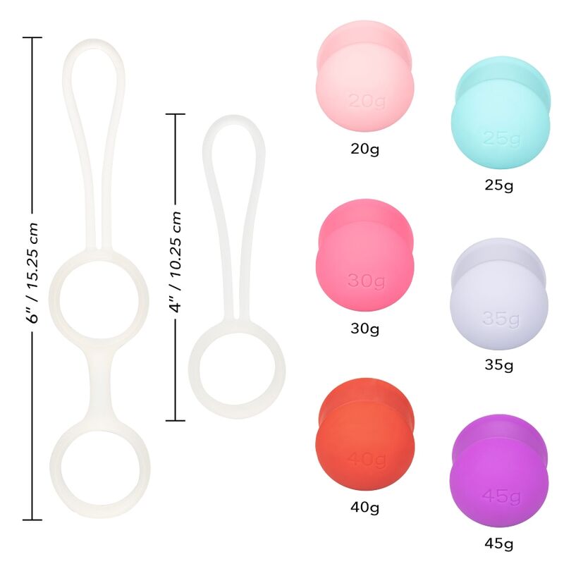 CALEXOTICS - SHE-OLOGY CONJUNTO BOLAS KEGEL INTERCAMBIVEIS - Sexshoptuga 