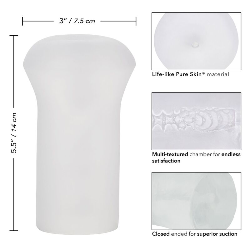 CALEXOTICS - BOUNDLESS STROKER TRANSPARENTE - Sexshoptuga  Sexshoptuga 