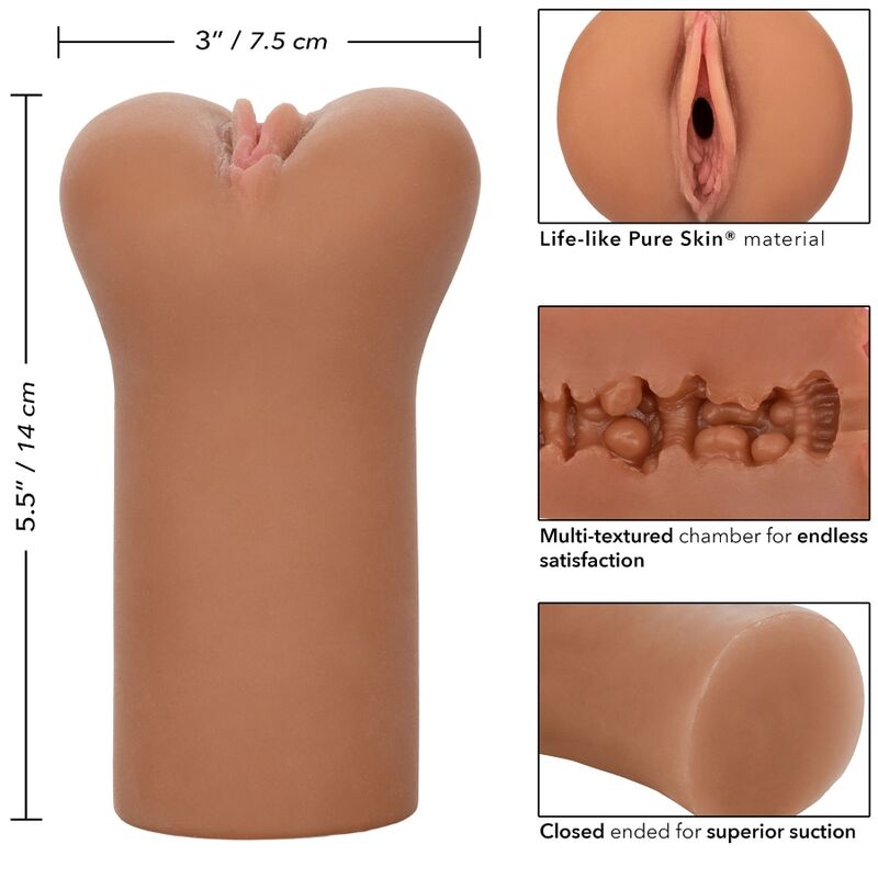 CALEXOTICS - BOUNDLESS VULVA STROKER PELE CARAMELO - Sexshoptuga 