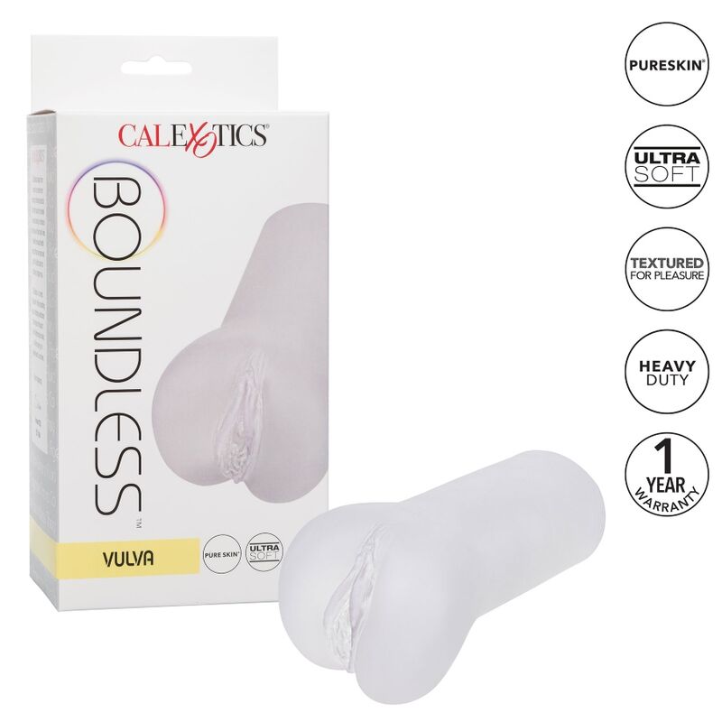 CALEXOTICS - BOUNDLESS VULVA STROKER TRANSPARENTE - Sexshoptuga  Sexshoptuga 