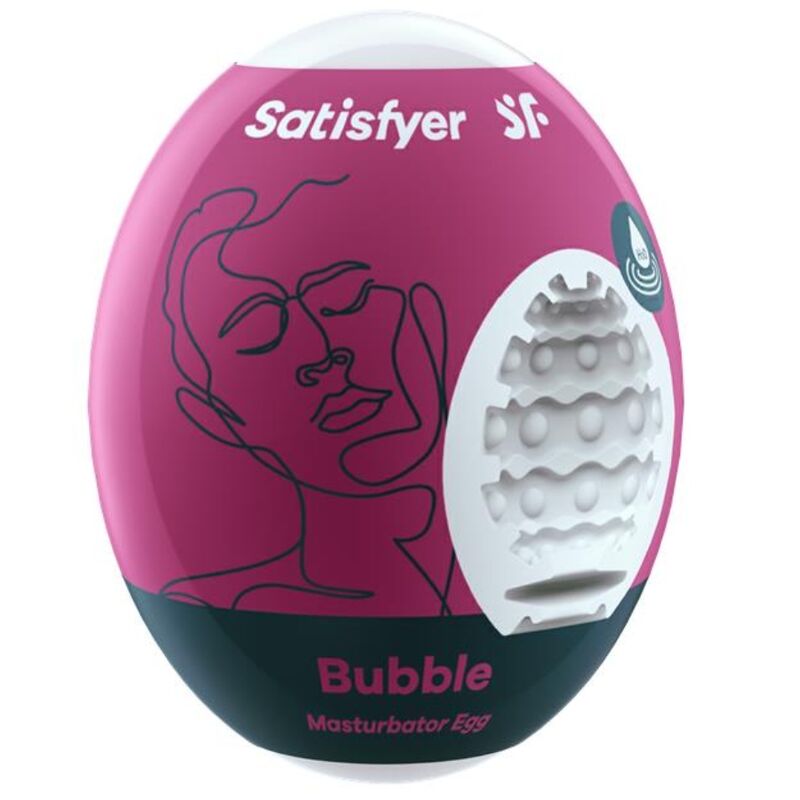 SATISFYER - OVO MASTURBADOR BUBBLE - Sexshoptuga 