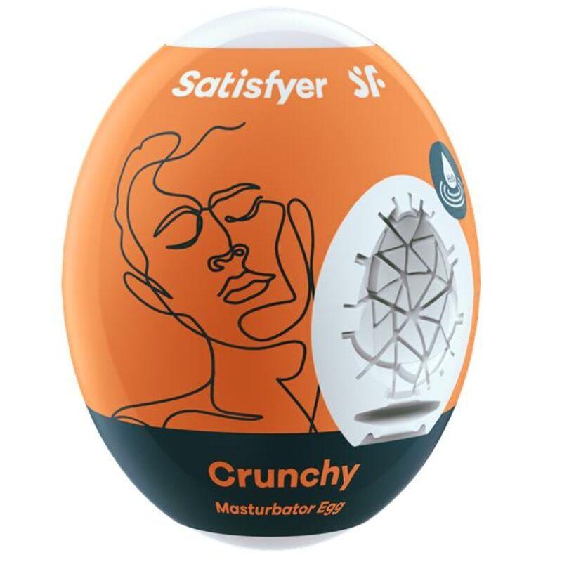 SATISFYER - OVO MASTURBADOR CRUNCHY - Sexshoptuga 