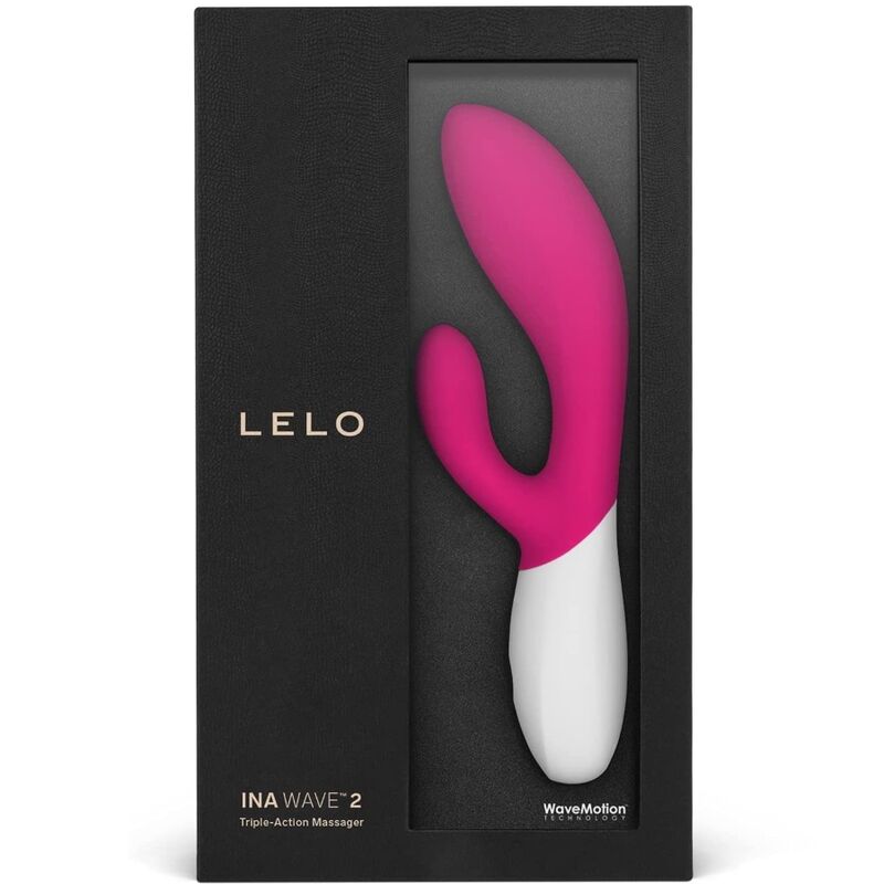 LELO - INA WAVE 2 VBRADOR LUXO ESPECIAL MOVIMENTO CERISE - Sexshoptuga 