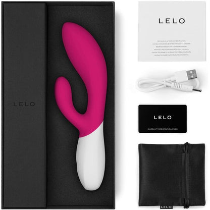 LELO - INA WAVE 2 VBRADOR LUXO ESPECIAL MOVIMENTO CERISE - Sexshoptuga 